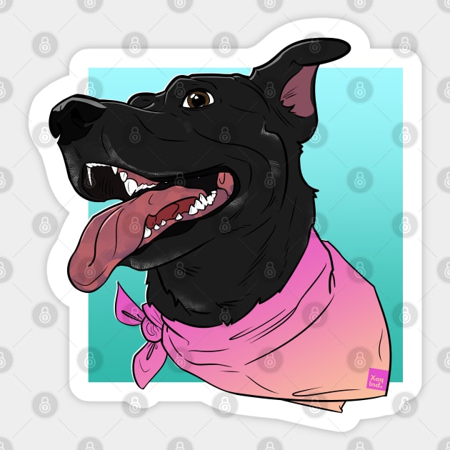 Perro Negro: Summer Fun Sticker by xaq